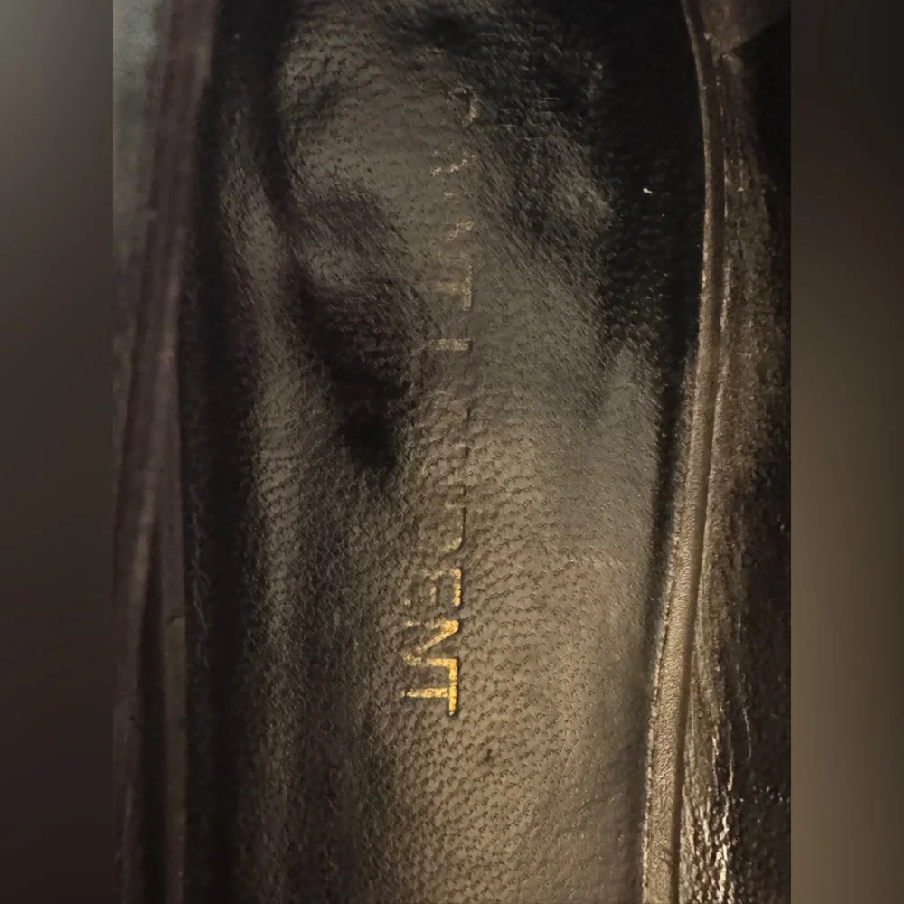 Saint Laurent, Studded Black Flats 37.5 - Picture 5 of 7